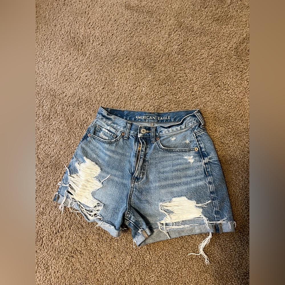 American Eagle baggy jean shorts